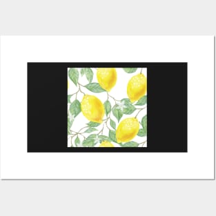 Lemon Pattern Posters and Art